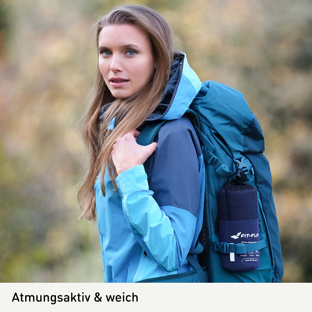 Hüttenschlafsack Baumwolle
