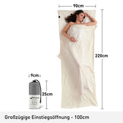 Hüttenschlafsack Baumwolle
