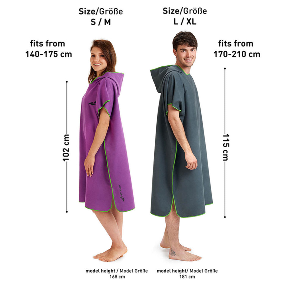 Lila mit grünem Rand