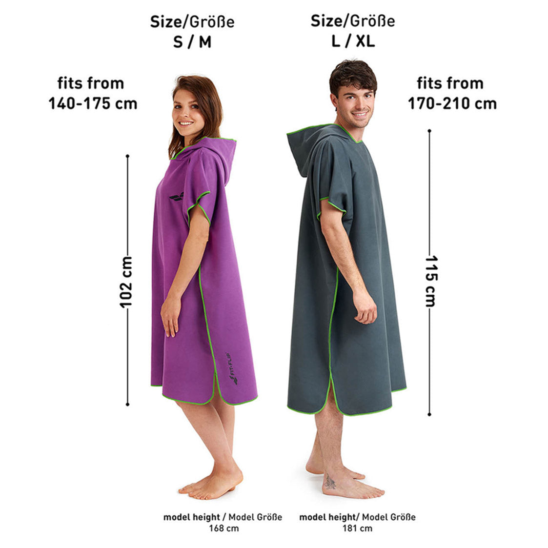 Lila mit grünem Rand