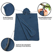 Marineblau mit grauem Rand