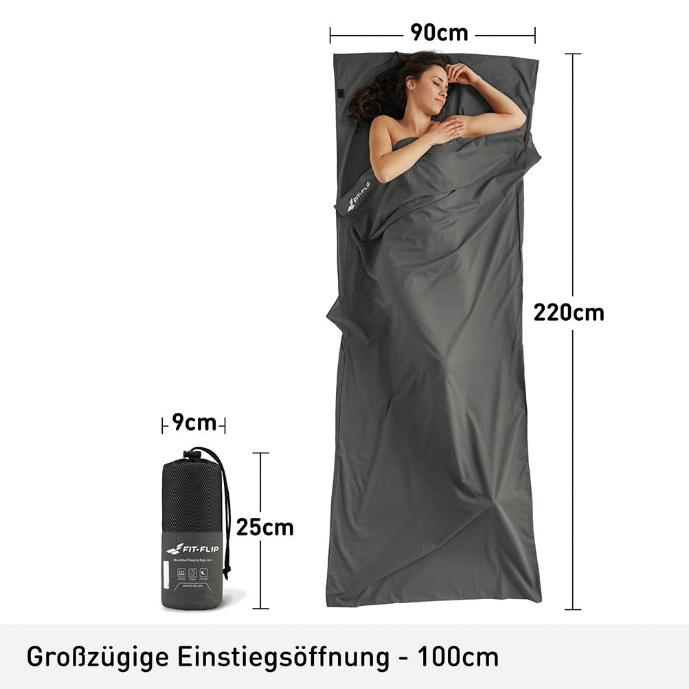 Hüttenschlafsack Mikrofaser