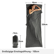 Hüttenschlafsack Mikrofaser