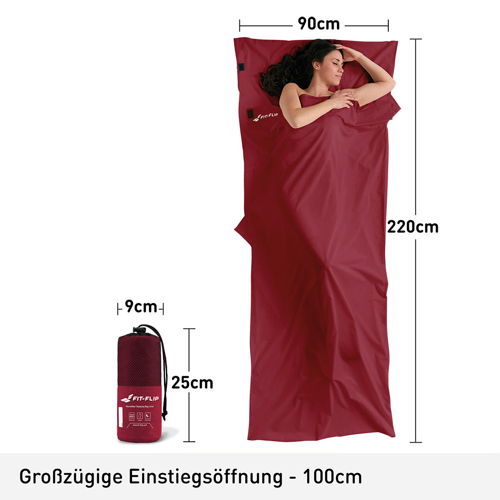 Hüttenschlafsack Mikrofaser