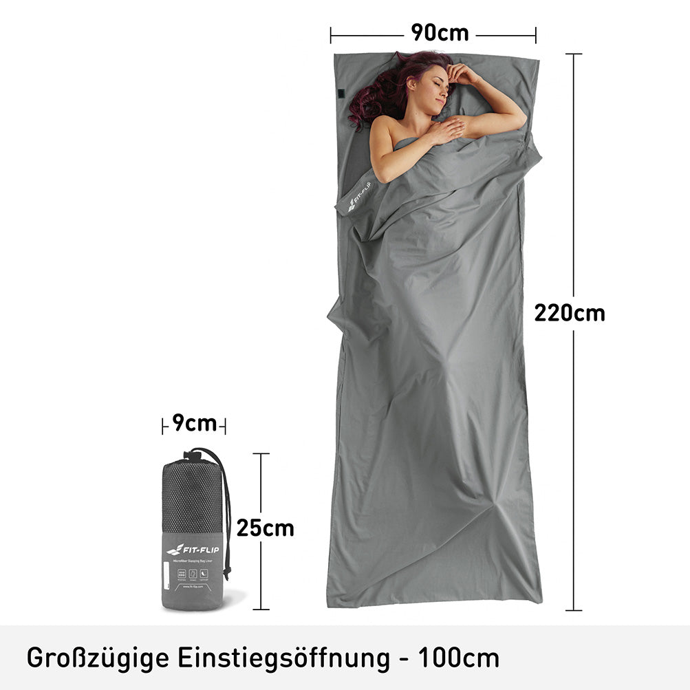 Hüttenschlafsack Mikrofaser