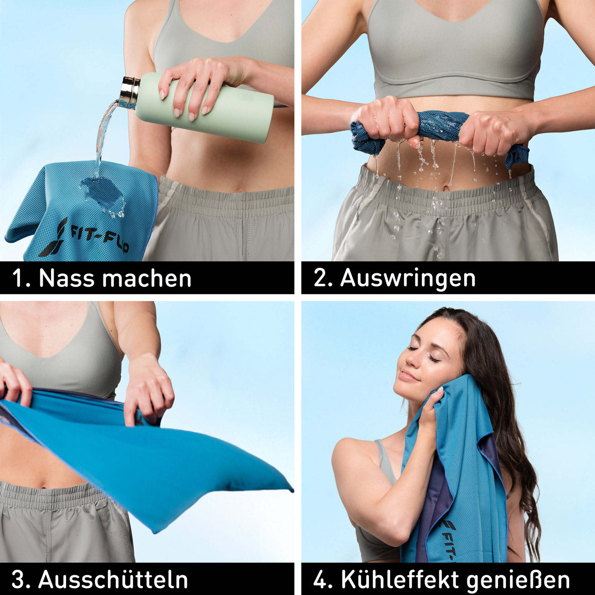 Kühlendes Handtuch 3er-Set
