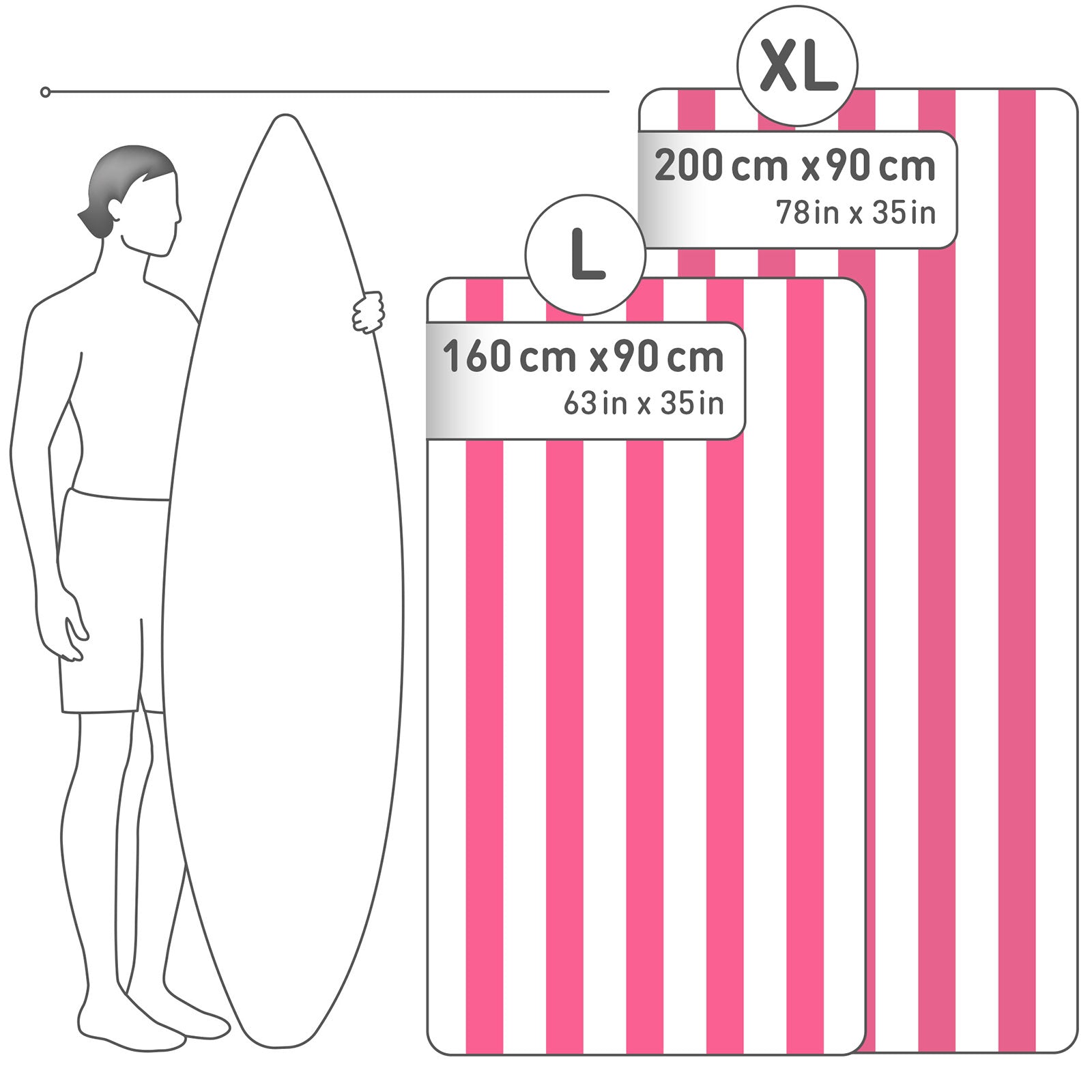 Pink - Weiß